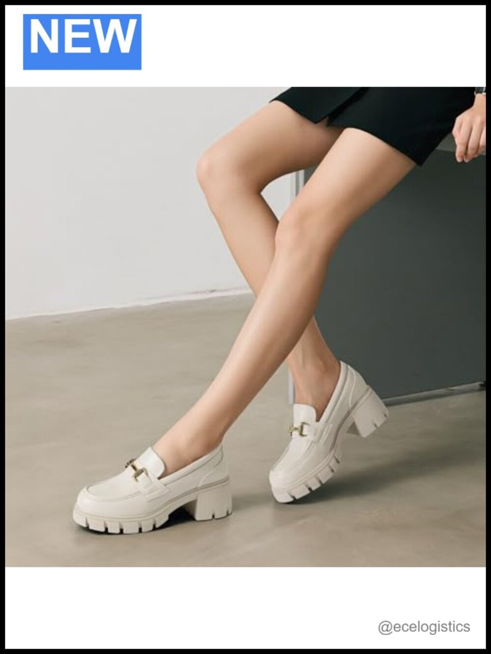 Platform Chunky Loafers - Dressy Business Casual Fashion Outfit Loafer Shoes